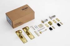 Milton Door Knob - Long Backplate Privacy Set