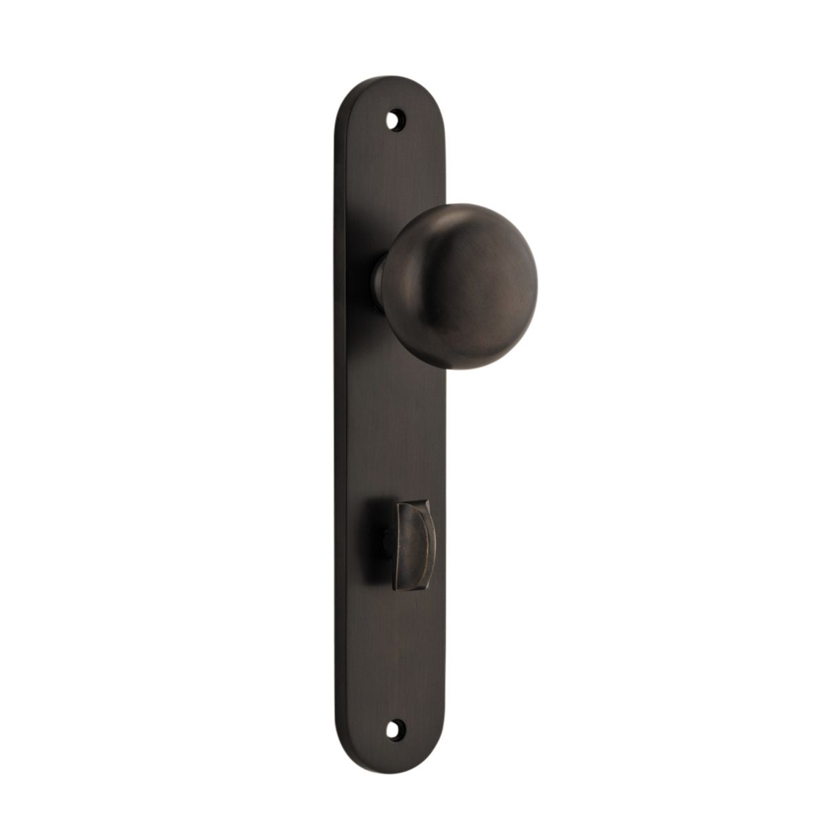 10834P85 - Cambridge Knob - Oval Backplate - Signature Brass - Privacy