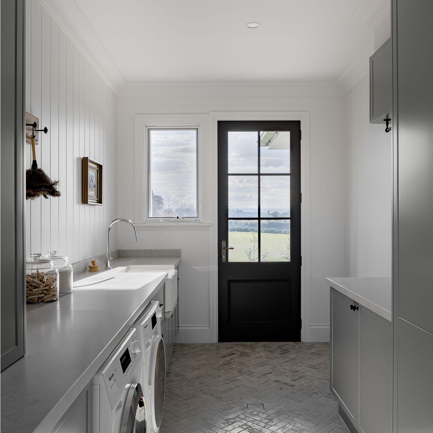 15212KPASS60 - Sarlat Lever - Shouldered Backplate Passage Kit - Brushed Brass - Passage