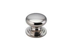 0574 - Sarlat Cupboard Knob - P27xD32mm - Polished Nickel