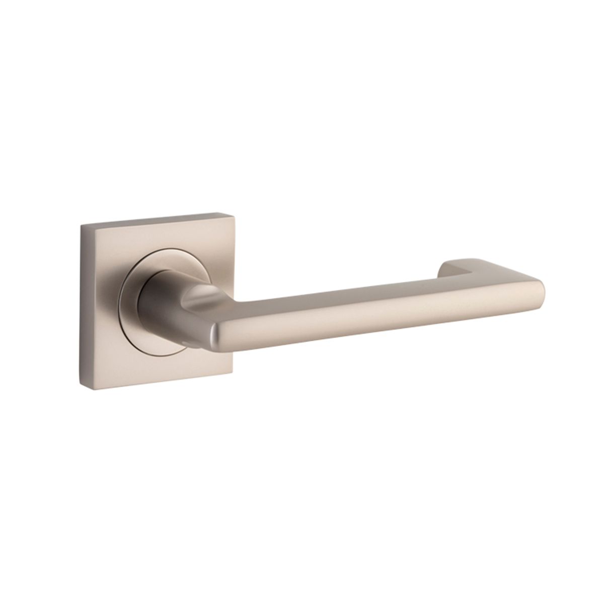 21179 - Baltimore Return Lever - Square Rose - Satin Nickel - Passage