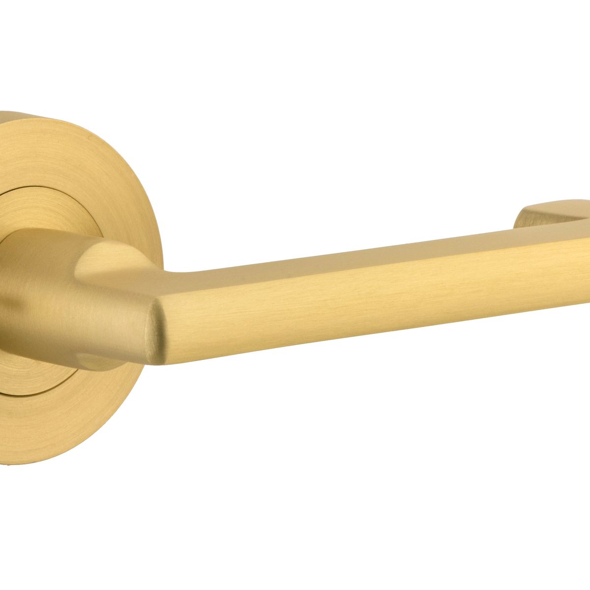 16276KIBPRIV60 - Baltimore Return Lever - Round Rose (Inbuilt Privacy) - Brushed Gold PVD - Privacy