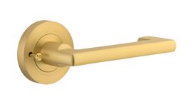 16276KIBPRIV60 - Baltimore Return Lever - Round Rose (Inbuilt Privacy) - Brushed Gold PVD - Privacy