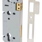6102 - 85mm Euro Roller Mortice Lock - 45mm Backset - Satin Nickel
