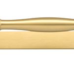 17105B - Sarlat Cabinet Pull with Backplate - CTC160mm - Brushed Gold PVD