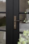 10742E85 - Verona Lever - Stepped Backplate - Signature Brass - Entrance