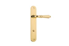 10224P85 - Sarlat Lever - Oval Backplate - Polished Brass - Privacy