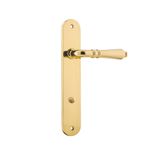 10224P85 - Sarlat Lever - Oval Backplate - Polished Brass - Privacy