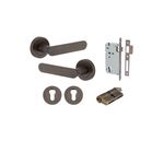 0331KENTR60KK - Bronte Lever - Round Rose Entrance Kit with High Security Lock - Signature Brass - Entrance