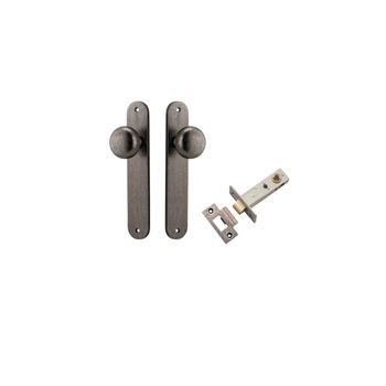 Cambridge Knob - Oval Backplate Passage Kit