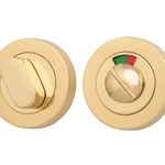 20070 - Privacy Turn With Indicator - Round - Polished Brass