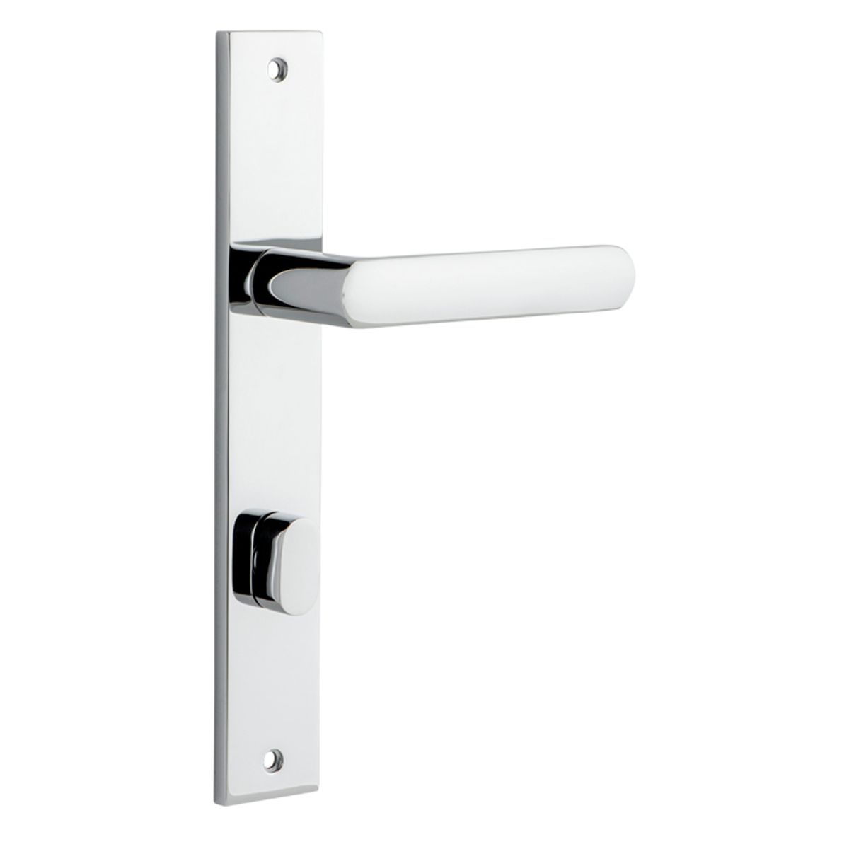 11860P85 - Osaka Lever - Rectangular Backplate - Polished Chrome - Privacy
