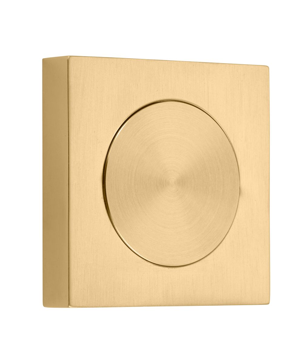 17128 - Blank Rose - Square - Brushed Gold PVD