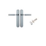 12268KPASS60 - Brunswick Lever - Oval Backplate Passage Kit - Brushed Chrome - Passage