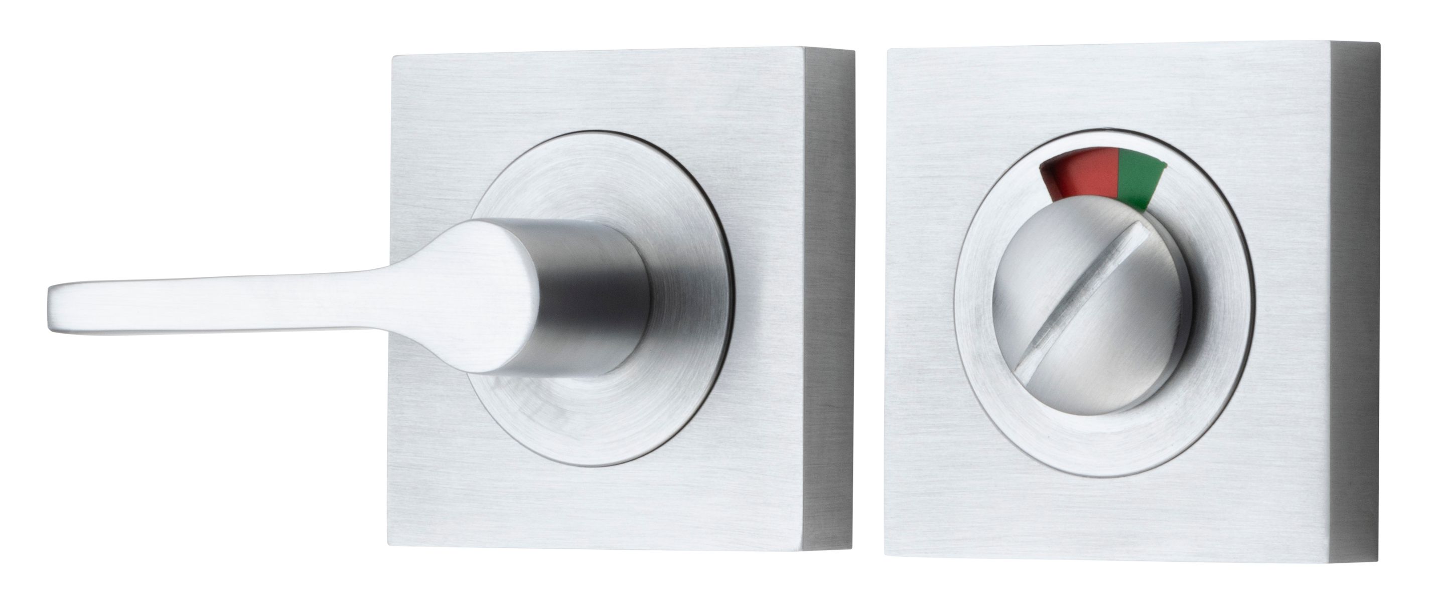 21724 - Accessibility Privacy Turn with Indicator - Square - Brushed Chrome