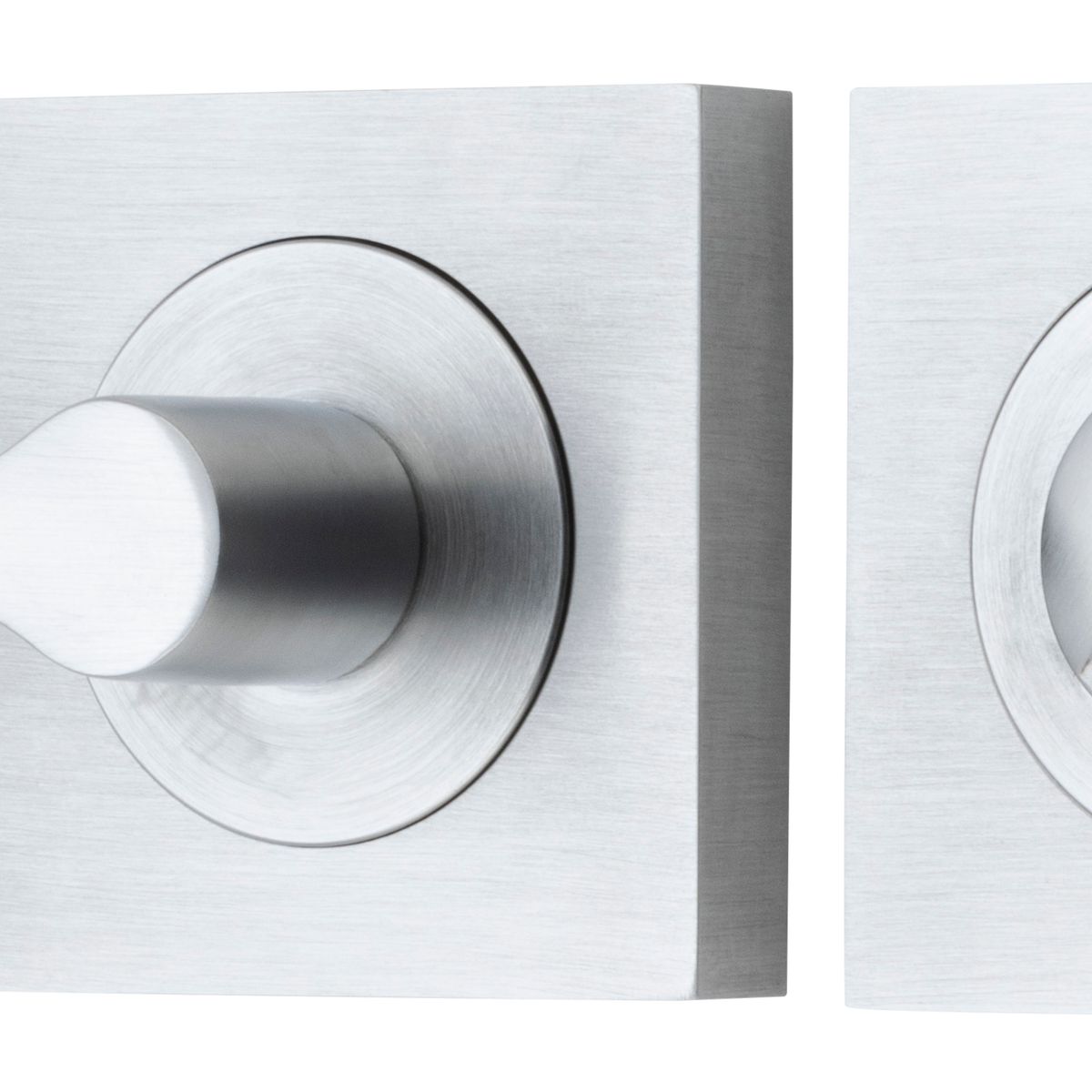 21724 - Accessibility Privacy Turn with Indicator - Square - Brushed Chrome