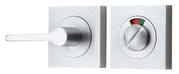 21724 - Accessibility Privacy Turn with Indicator - Square - Brushed Chrome