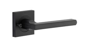 0273KIBPRIV60 - Baltimore Lever - Square Rose (Inbuilt Privacy) - Matt Black - Privacy