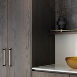 21011B - Helsinki Cabinet Pull with Backplate - CTC160mm - Signature Brass