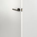 24001KIBPRIV60 - Puerto Lever - Round Rose (Inbuilt Privacy) - Graphite PVD - Privacy