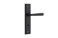 12878P85 - Copenhagen Lever - Stepped Backplate - Matt Black - Privacy