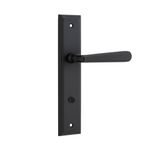 12878P85 - Copenhagen Lever - Stepped Backplate - Matt Black - Privacy