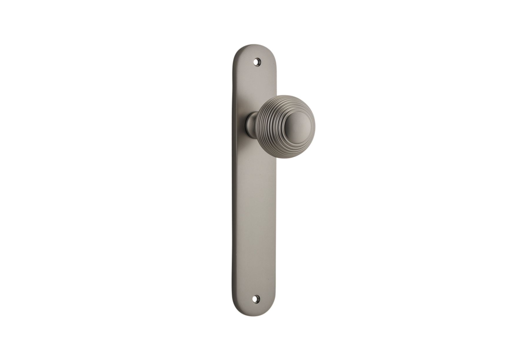 14836 - Guildford Knob - Oval Backplate - Satin Nickel - Passage