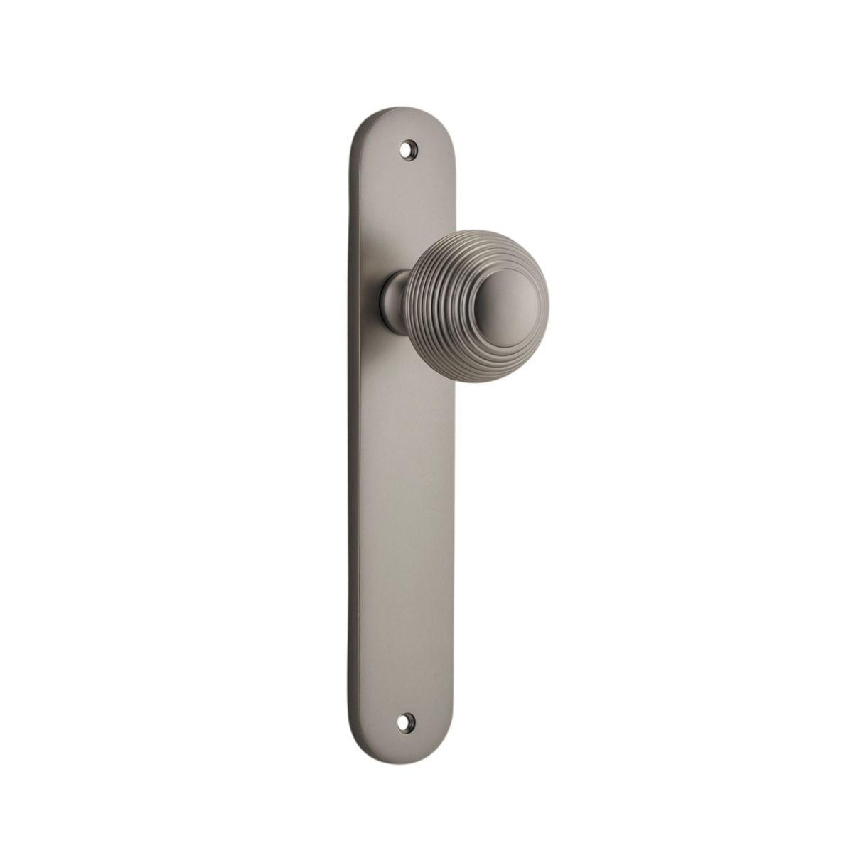 14836 - Guildford Knob - Oval Backplate - Satin Nickel - Passage