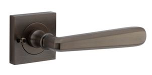 21191KIBPRIV60 - Copenhagen Lever - Square Rose (Inbuilt Privacy) - Signature Brass - Privacy