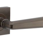 21191KIBPRIV60 - Copenhagen Lever - Square Rose (Inbuilt Privacy) - Signature Brass - Privacy
