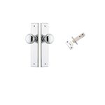 11946KPASS60 - Cambridge Knob - Chamfered Backplate Passage Kit - Polished Chrome - Passage