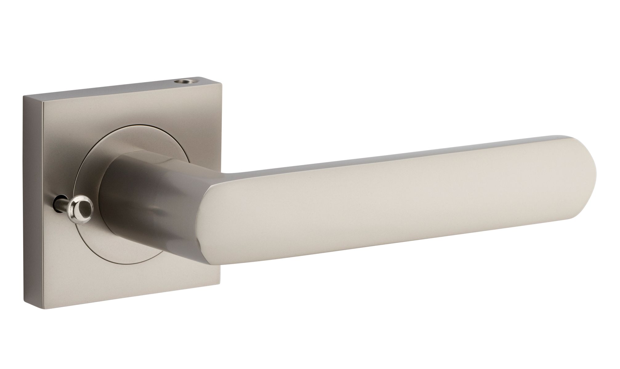 21189KIBPRIV60 - Osaka Lever - Square Rose (Inbuilt Privacy) - Satin Nickel - Privacy