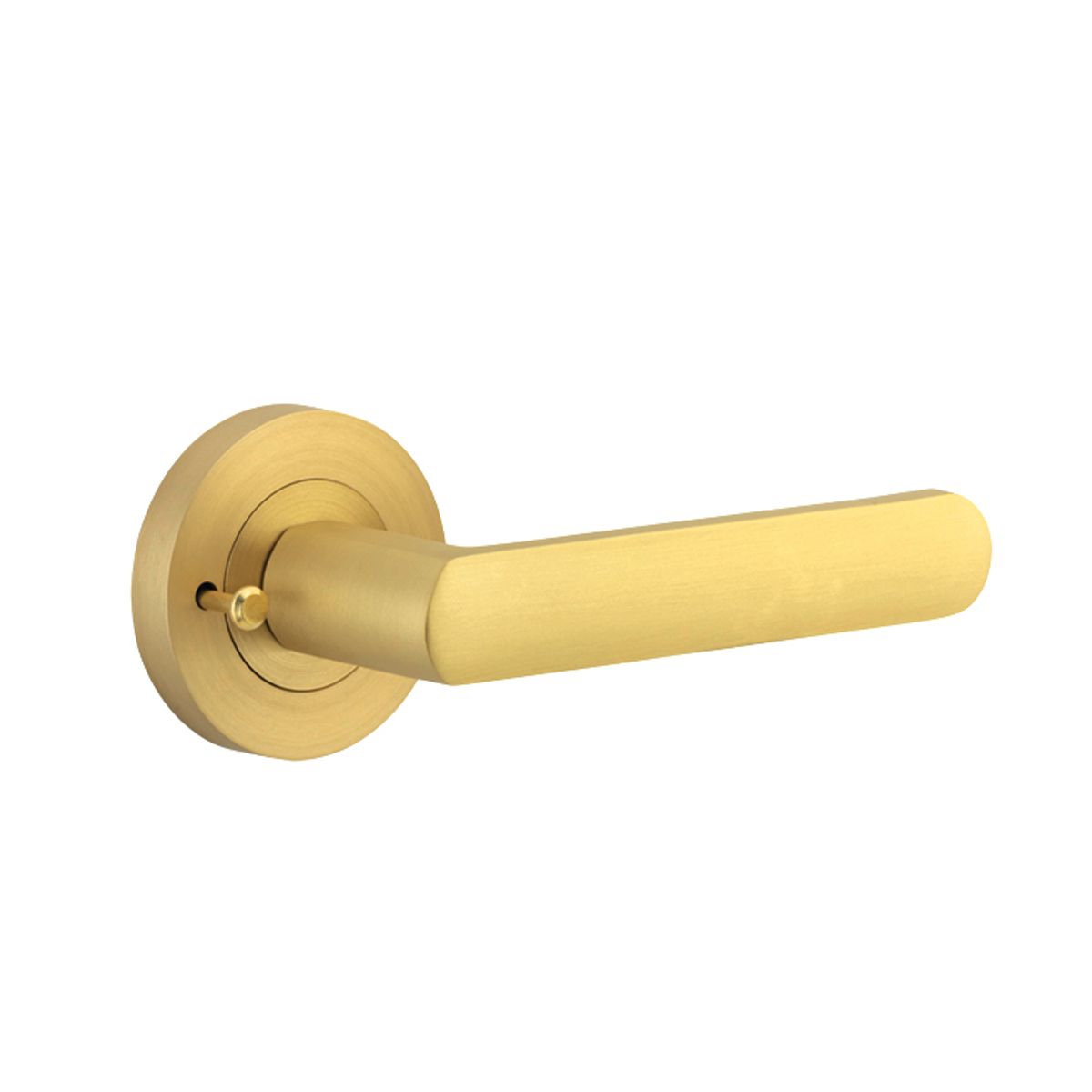 16270KIBPRIV60 - Osaka Lever - Round Rose (Inbuilt Privacy) - Brushed Gold PVD - Privacy