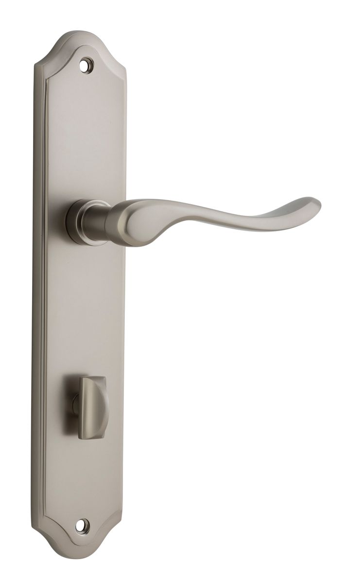 14922P85 - Stirling Lever - Shouldered Backplate - Satin Nickel - Privacy