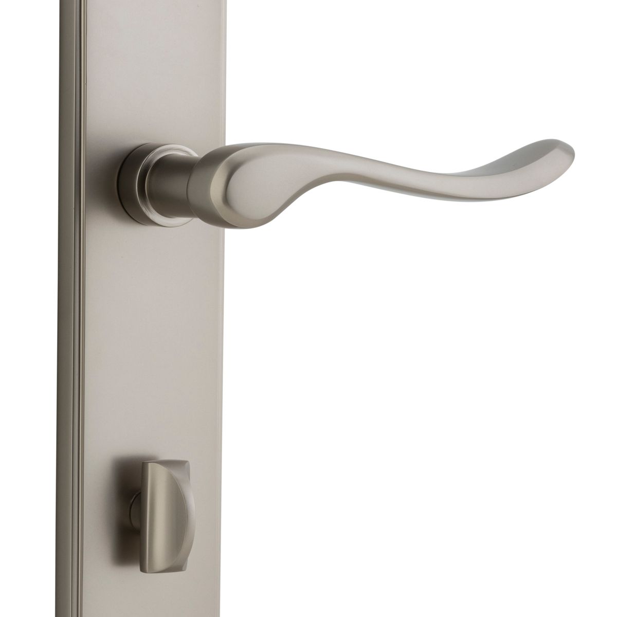 14922P85 - Stirling Lever - Shouldered Backplate - Satin Nickel - Privacy