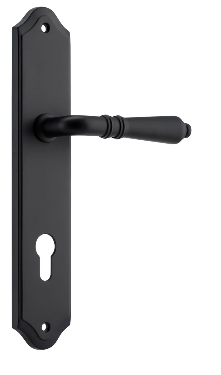 12712E85 - Sarlat Lever - Shouldered Backplate - Matt Black - Entrance