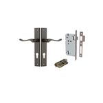 10920KENTR60KK - Stirling Lever - Rectangular Backplate Entrance Kit with High Security Lock - Signature Brass - Entrance