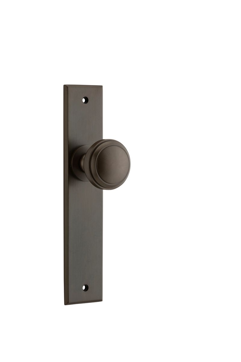15331 - Paddington Knob - Chamfered Backplate - Signature Brass - Passage