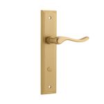 15426P85 - Stirling Lever - Stepped Backplate - Brushed Brass - Privacy