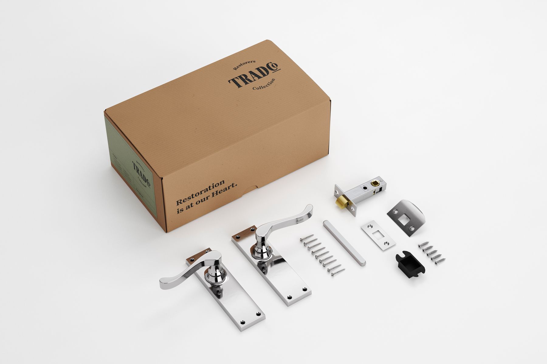 Victorian Lever - Long Backplate Passage Set