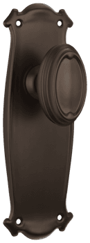 Bungalow Door Knob - Long Backplate