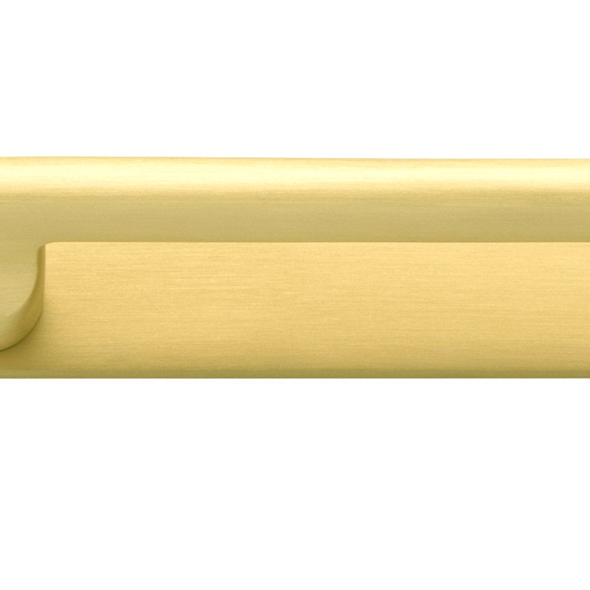 17200B - Baltimore Cabinet Pull with Backplate - CTC128mm - Brushed Gold PVD