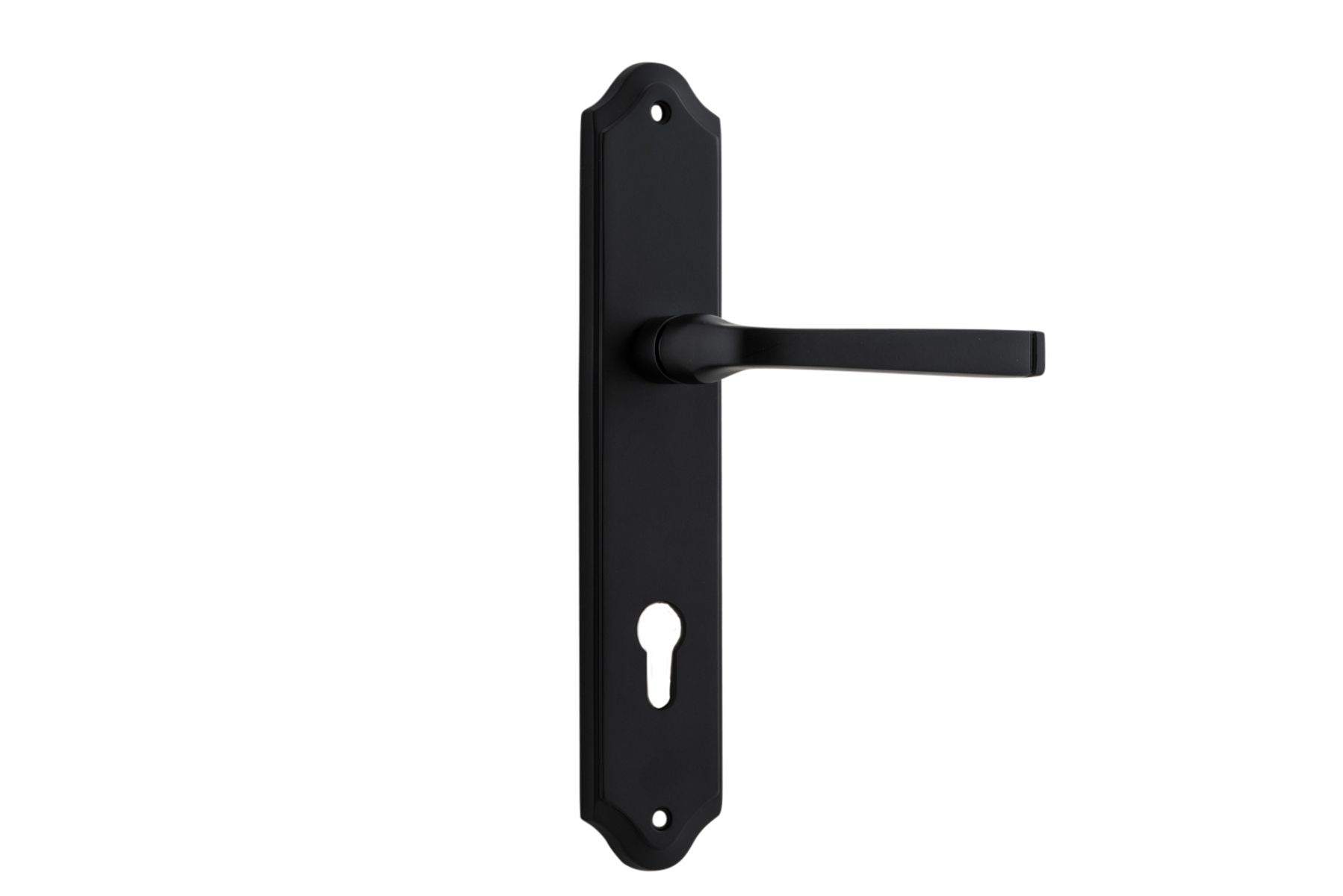 12720E85 - Annecy Lever - Shouldered Backplate - Matt Black - Entrance