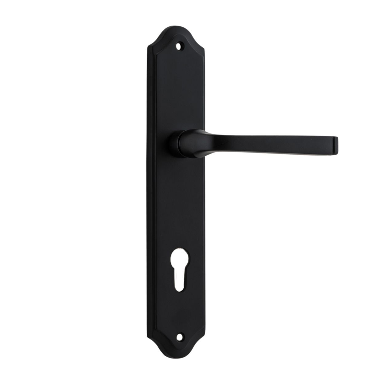 12720E85 - Annecy Lever - Shouldered Backplate - Matt Black - Entrance