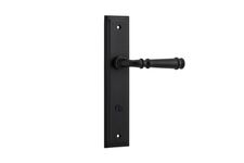 12718P85 - Verona Lever - Shouldered Backplate - Matt Black - Privacy
