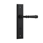 12718P85 - Verona Lever - Shouldered Backplate - Matt Black - Privacy