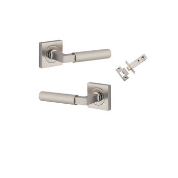Brunswick Lever - Square Rose Passage Kit
