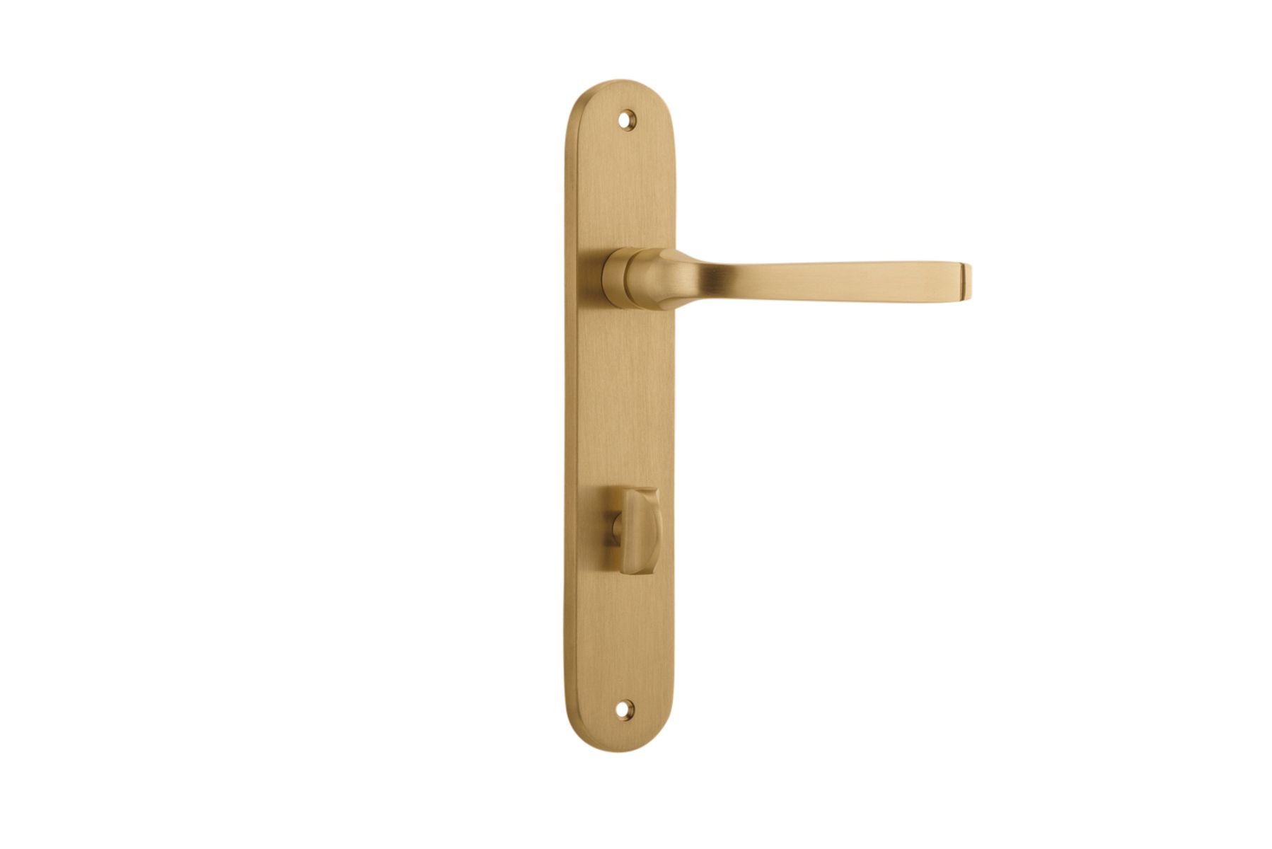 15232P85 - Annecy Lever - Oval Backplate - Brushed Brass - Privacy