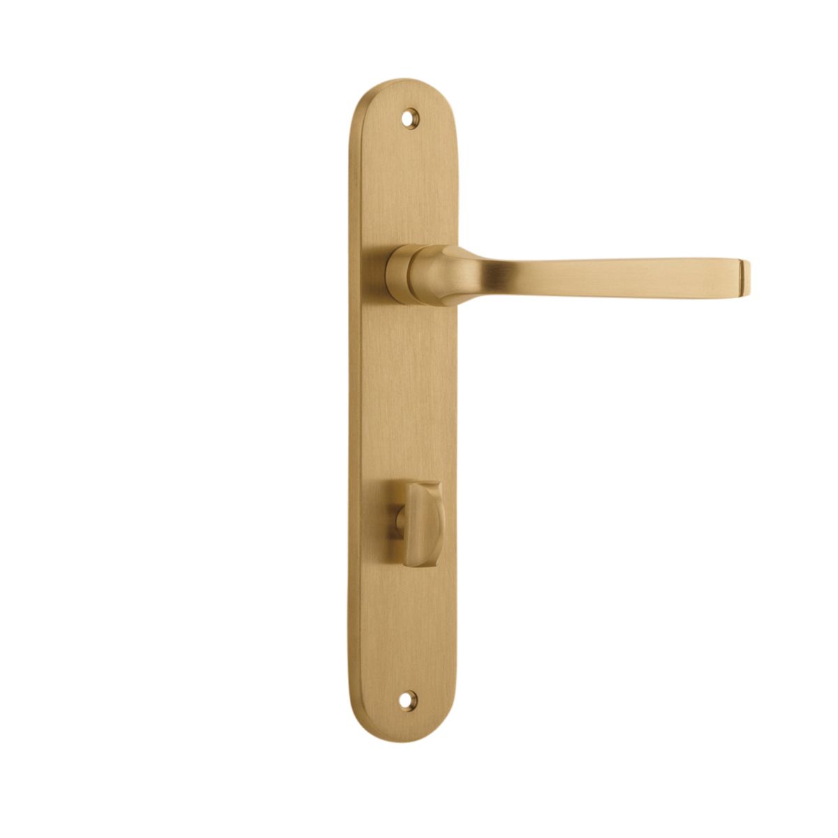 15232P85 - Annecy Lever - Oval Backplate - Brushed Brass - Privacy