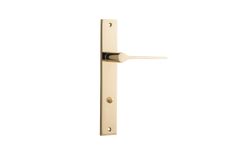 10254 - Como Lever - Rectangular Backplate - Polished Brass - Passage